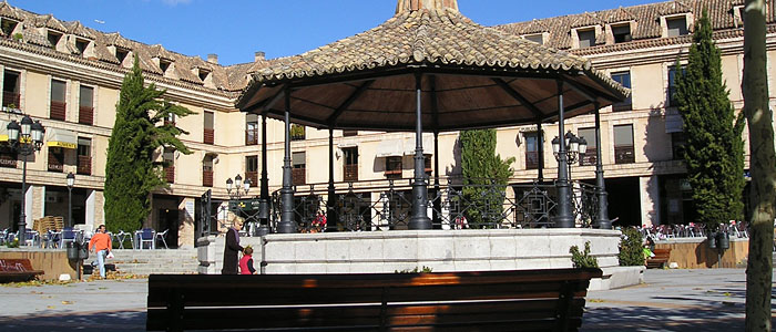 Plaza Mayor donde se celebran parte de las Fiestas en Las Rozas